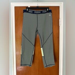 RBX Blue and Green Leggings with Geometric Detail